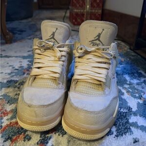 Off White x Jordan 4 Sail NO BOX
